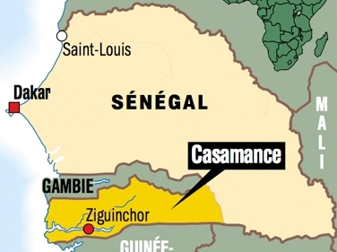 carte Casamance